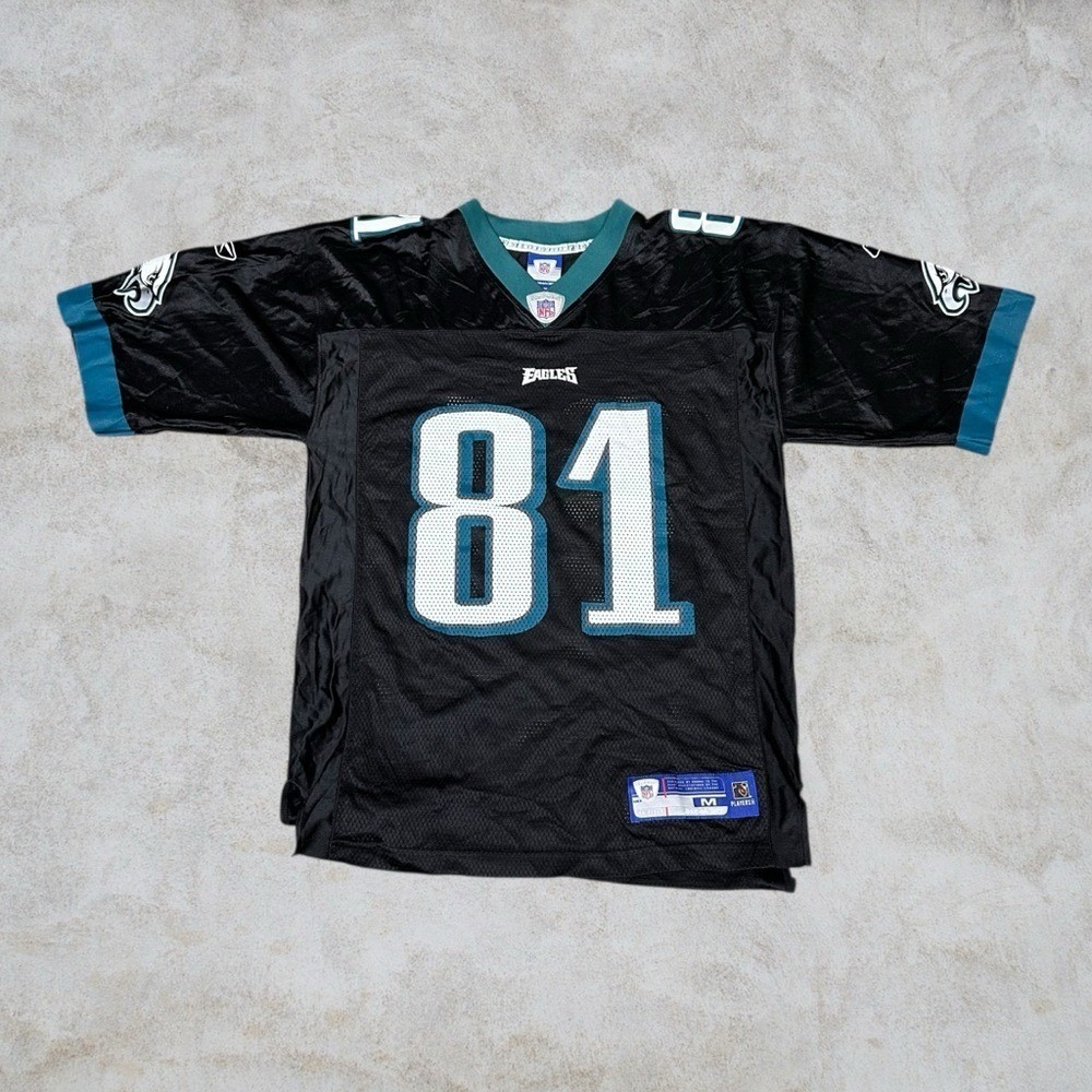Philadelphia Eagles Jersey Mens Medium Black Reebok NFL Terell Owens On Field